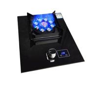 Table De Cuisson À Gaz De 43 Cm, Cuisinière À Gaz À 1 Brûleur, Minuterie À Feu Élevé De 5,2 KW À 9 Cavités, Support À Casseroles En Fonte En Verre Trempé, Avec Protection Contre Les Flammes(LPG)