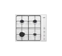 Table de cuisson à gaz encastrable 4 feux Smeg S64SB 60 cm Blanc