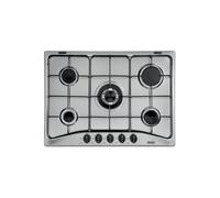 Table de cuisson à gaz encastrable 5 brûleurs De Longhi YAF57ASV Noir Argent