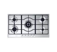 Table de cuisson à gaz encastrable 90 cm 5 brûleurs DeLonghi SLF 590 LX