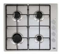 Table de cuisson à gaz encastrable Beko HIGG641C3SX 4 brûleurs en acier inoxydable