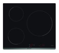 Table de cuisson à induction - BRANDT - BPI6314B - Vitrocéramique - 3 foyers - 7200 Watts