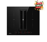 Table de cuisson à induction CIARRA ONE 59 cm combinée à une hotte aspirante avec purification de l'air Plasma⁺ intégrée, 4 zones de cuisson avec Boost Flex Zone, modèle CBBEH594BBFF