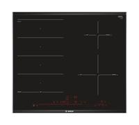 Table de cuisson à induction encastrable Bosch PXE675DC1E 4 feux Acier inoxydable noir
