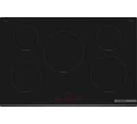 Table de cuisson à induction encastrable Bosch Serie 6 PIV831HB1E 80 cm 5 feux Noir