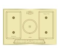 Table de cuisson à induction - Kaiser - KCT 7797 FI ElfEm - 77 cm - 4,3 KW - 5 éléments FREE ZONE