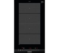 Table de cuisson à induction Siemens iQ700 EX375FXB1E - 2 plaques de cuisson - Niche - largeur : 27 cm - profondeur : 49 cm - avec garnitures latérale en acier inoxydable, - avec bord avant avec facet