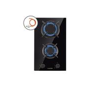 Klarstein Goldflame 30cm Plaque de Cuisson à Gaz 2 Feux Noir
