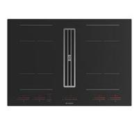 Table de cuisson aspirante induction 83 cm 4 feux 7400w noir Faber 5371796 noir G