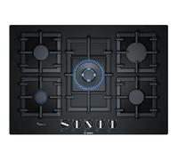 Table de cuisson au gaz BOSCH - Modèle 218533 - 5 éléments - Noir Verre