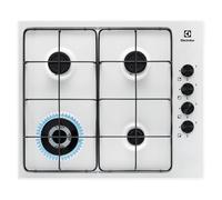 Table de cuisson au gaz Electrolux 300 Slim line EGS6414W - 4 plaques de cuisson - Niche - largeur : 55 cm - profondeur : 47 cm - blanc