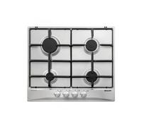Table de cuisson au gaz Glem GT64IX - 4 plaques de cuisson - Niche - largeur : 56 cm - profondeur : 48 cm - acier inoxydable
