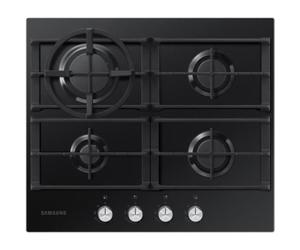 Table de cuisson au gaz - SAMSUNG - NA64H3010AK-EO - Noir - Commandes avant - 4 foyers