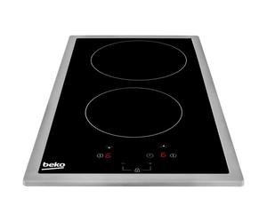 Table de cuisson BEKO HDMC32400TX - 2 foyers induction - Commandes tactiles - Noir - Minuterie inté