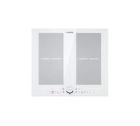 Klarstein Plaque à induction Delicatessa 60 cm – 2 zones flexibles, 4 feux – Blanc