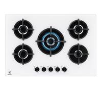 Table de cuisson - ELECTROLUX - EGG75372W - Gaz - 5 zones - Verre trempé - 75 cm
