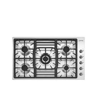Table de cuisson encastrable Smeg Classic PGF95 4 87 cm Gaz 5 feux Acier inoxydable