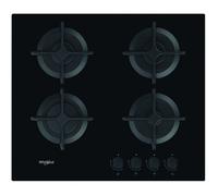 Whirlpool GOB 616/NB - Table de cuisson au gaz - 4 plaques de cuisson - Niche - largeur : 56 cm - profondeur : 49 cm - noir Noir G