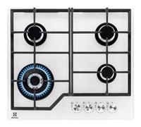 Table de cuisson gaz 60cm 4 feux blanc Electrolux KGG64362W blanc G