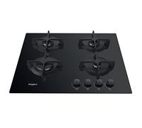 Whirlpool GOB 616/NB - Table de cuisson au gaz - 4 plaques de cuisson - Niche - largeur : 56 cm - profondeur : 49 cm - noir Noir G
