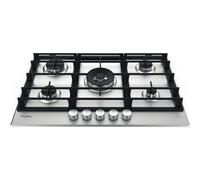 Whirlpool GMWL 758/IXL Acier inoxydable Intégré 73 cm Gaz 5 zone(s)