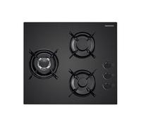 Daewoo-Electronics Plaque de cuisson à gaz BH6GKR21BNL 3 foyers 60 cm Noir