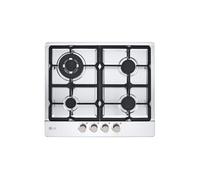 Table de cuisson gaz CBGZ2414S 60 cm, 8,5 kW, 4 feux, grilles en fonte, plaque en acier inoxydable