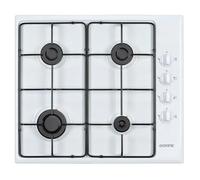 Table de Cuisson Gaz Email Blanc CONTINENTAL EDISON 4 Foyers - 7500 W