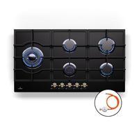 Table de Cuisson Gaz - KLARSTEIN - Victoria Chef Edition - 5 Brûleurs - 11100W - Vitrocéramique Noir