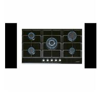 Plaque Gaz LCI9041BK 8005404 1750W Encastrable Alimenté au Gaz Verre Noir