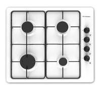 SCHNEIDER - SCTG6040B1 - Table de cuisson - Gaz - 4 foyers - 7500 watts - Email - Blanc