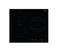 Glem Table de cuisson vitrocéramique GTH63ET 60 cm 3 feux 6000 W