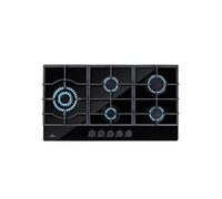 Plaque gaz 5 feux encastrable - Klarstein - 90 cm - tables de cuisson vitrocéramique - plaque de cuisson gaz - cuisinière - noir
