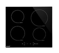 Plaque Induction 4 Feux Encastrable BELDEKO - 7500W avec 4 Boosters - Fiable et Robuste - Minuteur, Touches Tactiles, Anti-Débordement, 9 Niveaux de Puissance