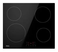 Table de cuisson induction - AMICA - PI6501 - 4 zones - 6800 W - Noir