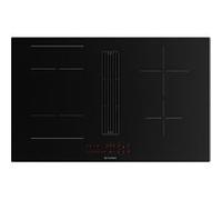 Table de cuisson induction aspirante 83cm 4 feux 7400w noir Faber 5371789 noir G