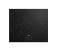 Table de cuisson induction BEKO HII63402MT 60 cm 3 foyers Zone Duo extensible Verre noir
