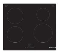 Table de cuisson induction Bosch PUE611BB5E encastrable 60 cm 4 foyers noir TouchSelect 17 niveaux PowerBoost sécurité enfant