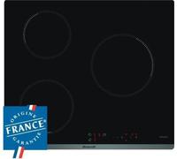 Table de cuisson induction BRANDT - 3 zones - 4600W - Revetement verre - Noir - L58 x P51 cm - BPI6310B