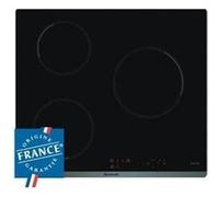 Table de cuisson induction BRANDT - 3 zones - 4600W - Revetement verre - Noir - L58 x P51 cm - BPI6310B