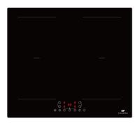 Table de cuisson induction CONTINENTAL EDISON - CETI4ZFLEX4- 4 zones - 2 zones flex 7360W - slider - 4 boosters - noir
