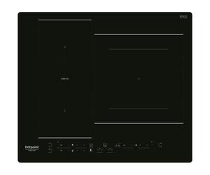Table de cuisson induction - HOTPOINT - 3 zones - Zones modulables - L 59 x P 51 cm - HB2760BNE - 7200W total - Noir