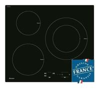 Table de cuisson induction - SAUTER - 3 zones - 7200W - L60 x P52cm - Revêtement verre - Noir - SPI4367B