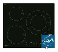 SAUTER SPI4300B Table de cuisson Induction - 3 zones - 7200W - L60 x P52cm - Revetement verre - Noir