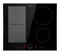 Klarstein Plaque à induction encastrable Delicatessa 60 Hybrid 4 feux 7000 W vitrocéramique noir