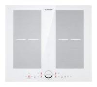 Klarstein Plaque à induction Delicatessa 60 cm – 2 zones flexibles, 4 feux – Blanc