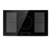 Plaque induction 5 feux encastrable - Klarstein - 90 cm - 7000 W - plaque de cuisson électrique - plaque vitroceramique - noir