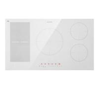 Klarstein Plaque à induction encastrable Delicatessa 90 Hybrid 5 feux 9000 W vitrocéramique blanc