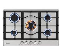 Table de cuisson - Klarstein Ignito 5 - Plaque de cuisson - 5 zones - Brûleurs Sabaf - Argent Gris G