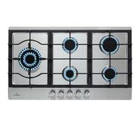 Plaque gaz 5 feux encastrable - Klarstein - 90 cm - tables de cuisson vitrocéramique - plaque de cuisson gaz - cuisinière - noir